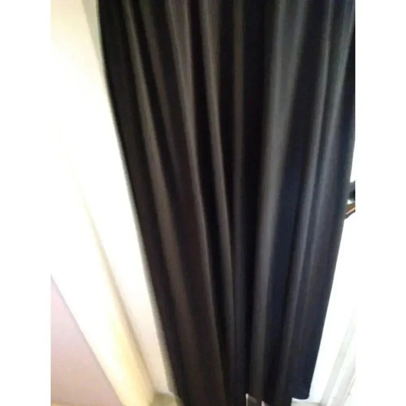 R & M Richards Formal Dress Black Sequined Waist Sleeveless Peephole Slit Sz 12 - Picture 3 of 11